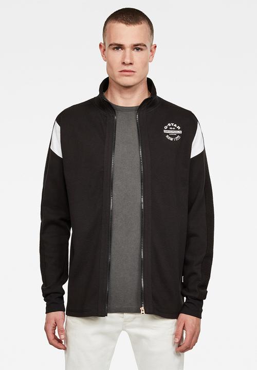 G-STAR - Korpaz zip through sweater - black