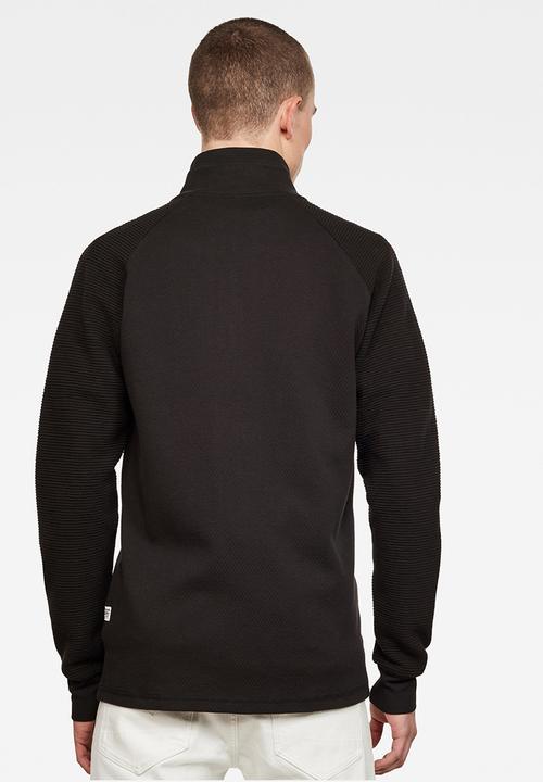 G-STAR - Korpaz zip through sweater - black