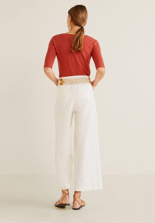 MANGO - T-shirt camly - rust