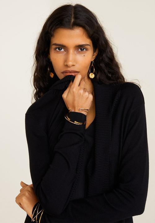 MANGO - Cardigan alma - black