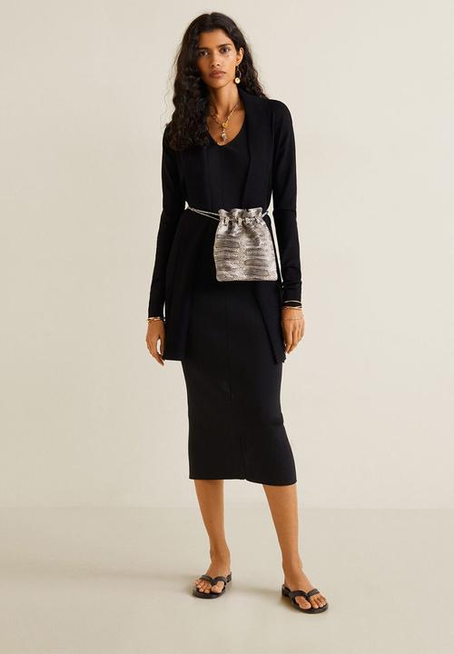MANGO - Cardigan alma - black