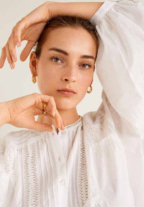 MANGO - Shirt ivet - white