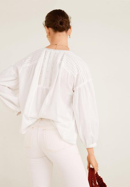 MANGO - Shirt ivet - white