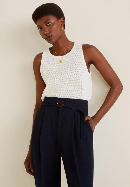 MANGO - Manuels trouser - navy