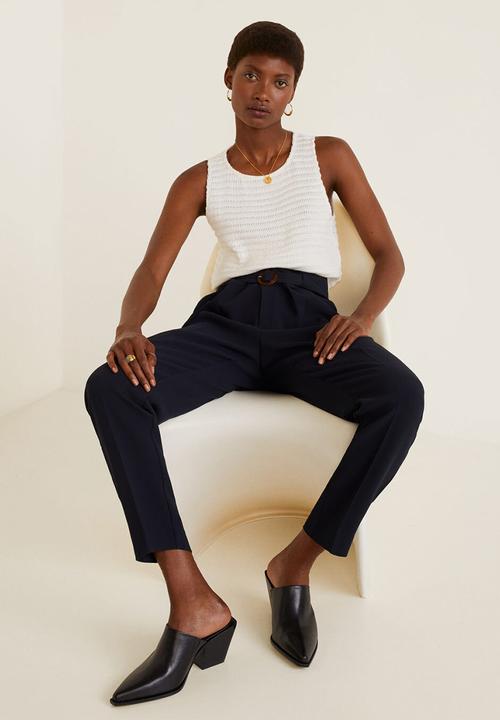 MANGO - Manuels trouser - navy