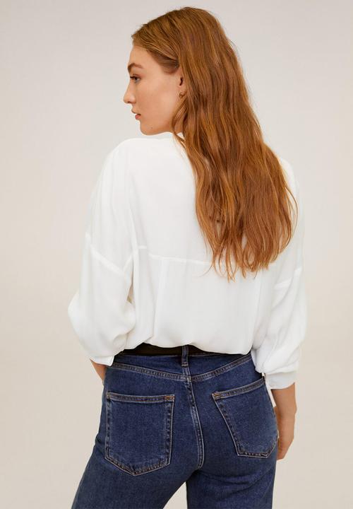 MANGO - Blouse lince - off white 