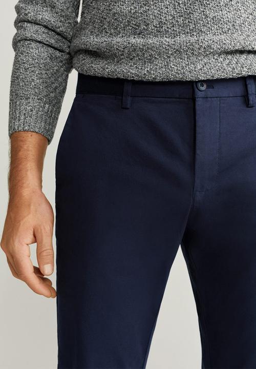 MANGO - Prato trousers - navy