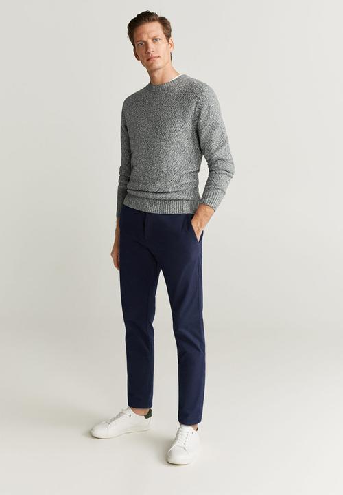 MANGO - Prato trousers - navy