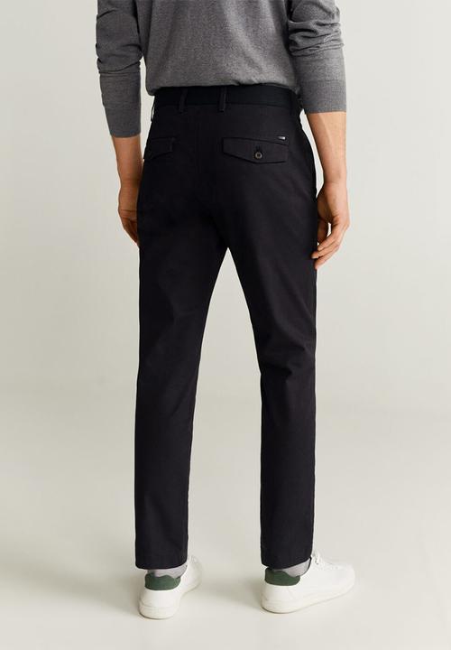 MANGO - Prato trousers - black