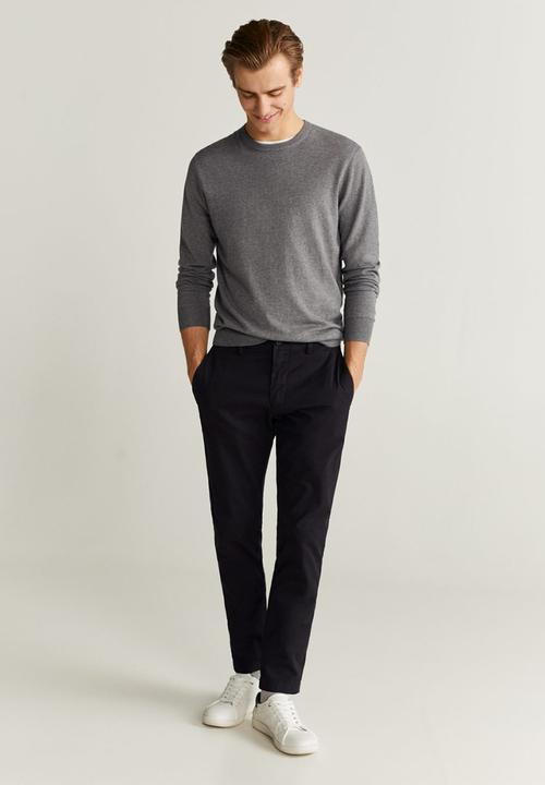 MANGO - Prato trousers - black