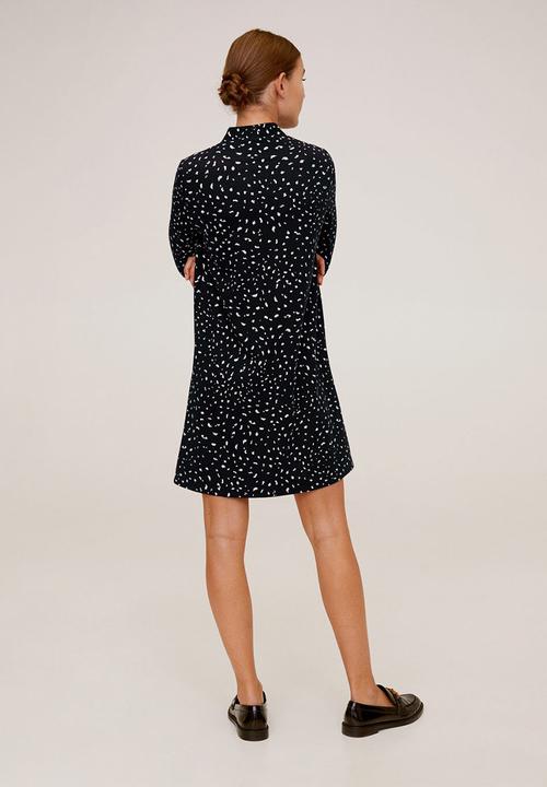 MANGO - Dress veldu - black