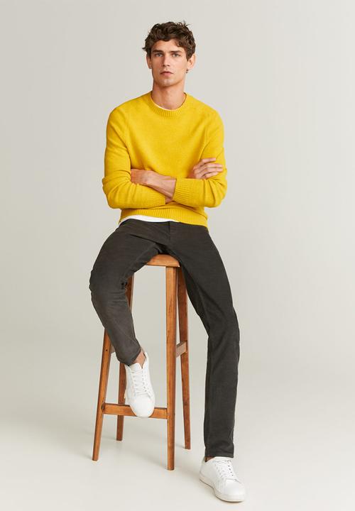 MANGO - Foam sweater - yellow