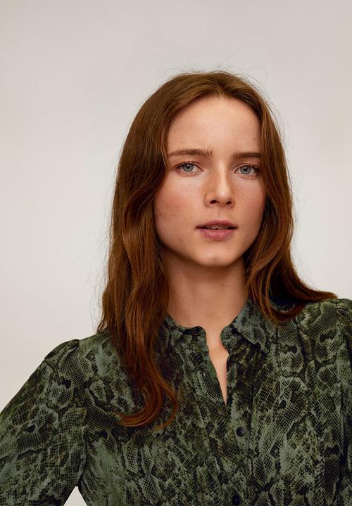 MANGO - Dress cascabel - green