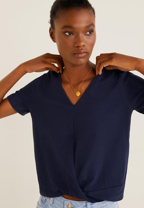 MANGO - T-shirt cruz-h - navy