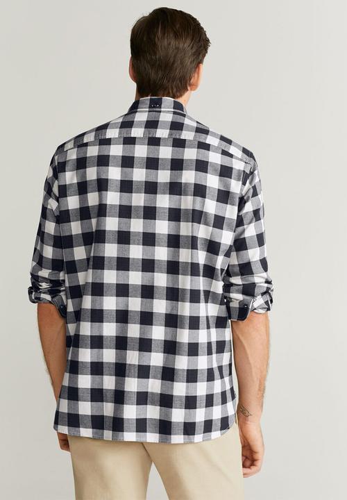 MANGO - Claude shirt - black & white