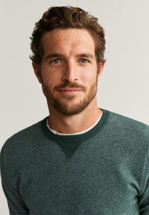 MANGO - Antigua sweater - green