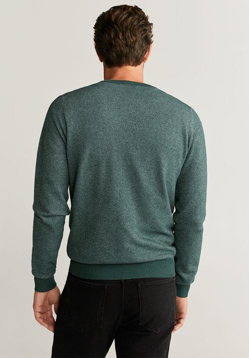 MANGO - Antigua sweater - green