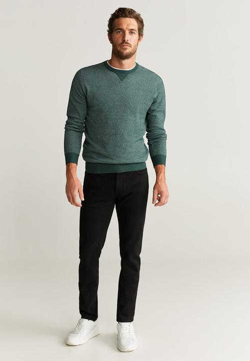 MANGO - Antigua sweater - green