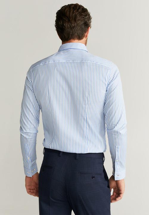 MANGO - Joan shirt - light pastel blue