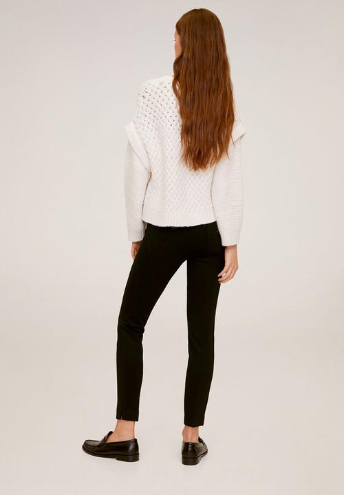 MANGO - Trousers lima - black