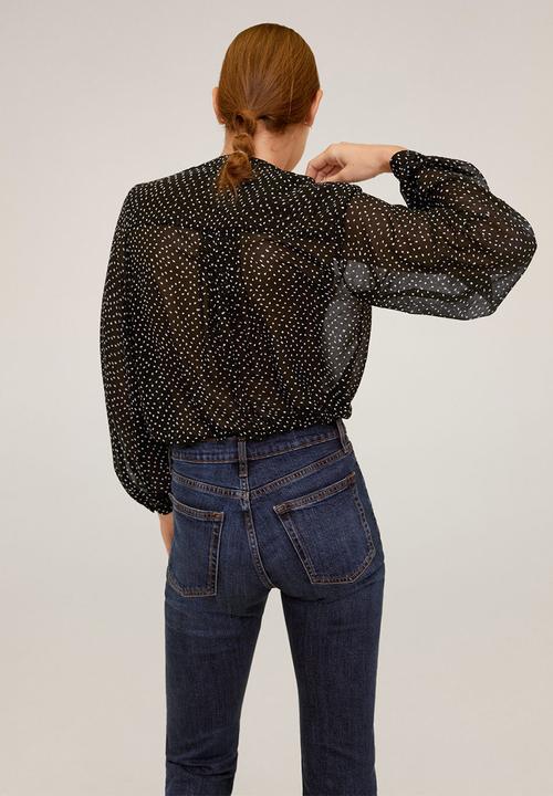 MANGO - Shirt prarie - black