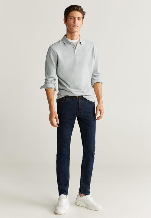 MANGO - Regat polo shirt - grey