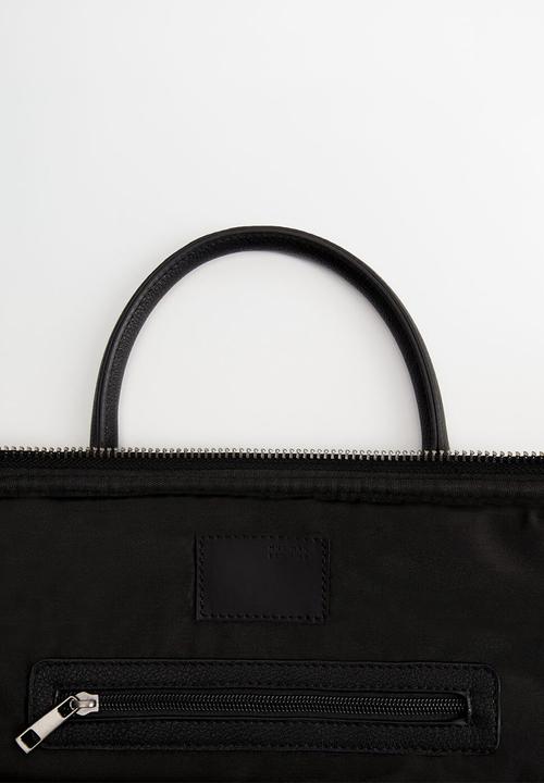 MANGO - New York flat laptop bag - black