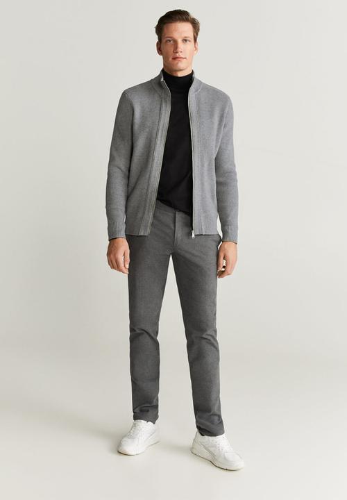 MANGO - Byron cardigan - grey