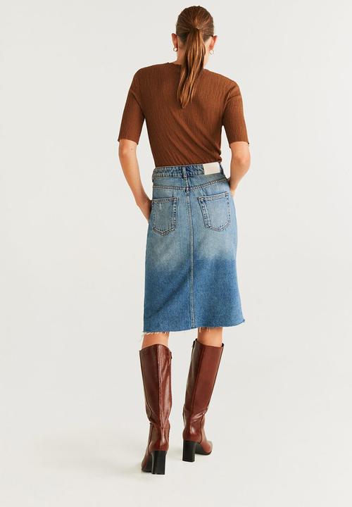 MANGO - T-shirt frisco - brown