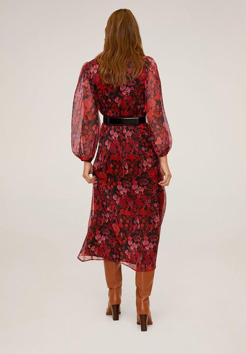 MANGO - Dress winona - red