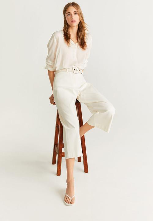 MANGO - Shirt hidden - natural