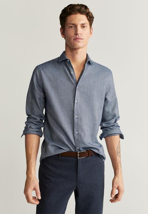 MANGO - Pack shirt - blue