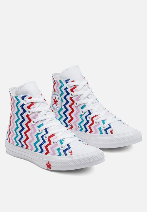 Converse - Chuck Taylor All Star VLTG Hi - white/university red - back to earth