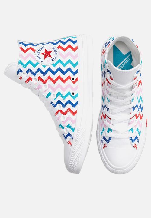 Converse - Chuck Taylor All Star VLTG Hi - white/university red - back to earth
