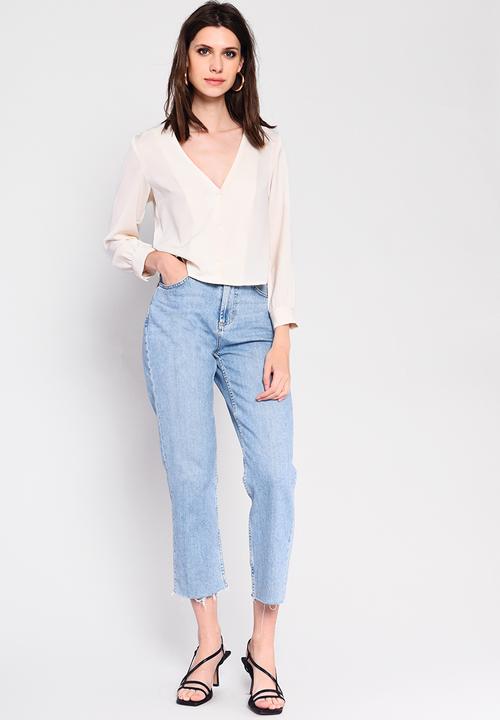 Glamorous - V-neck blouse - white