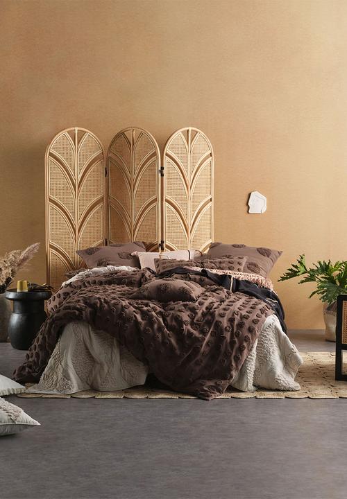 Linen House - Haze duvet cover set - mocha