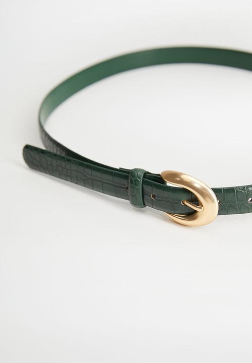 MANGO - Belt miercole - green
