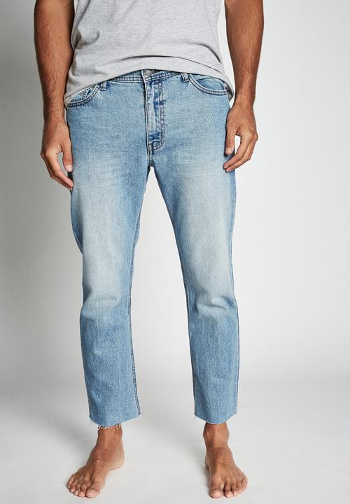 Cotton On - Raw crop jean - vintage blue