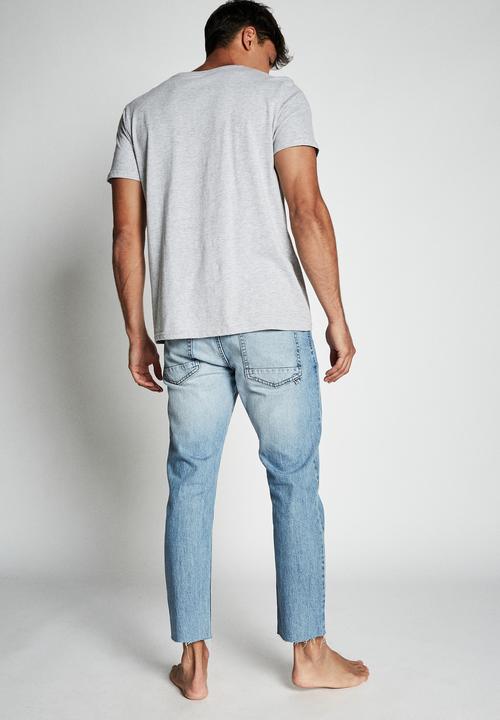 Cotton On - Raw crop jean - vintage blue