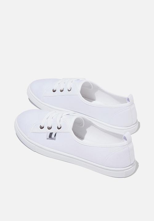 Cotton On - Amie plimsoll  - white