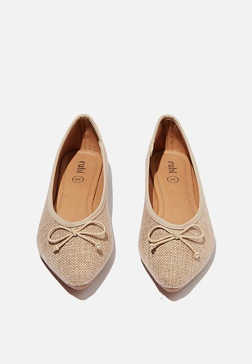 Cotton On - Essential evelyn point ballet - taupe 