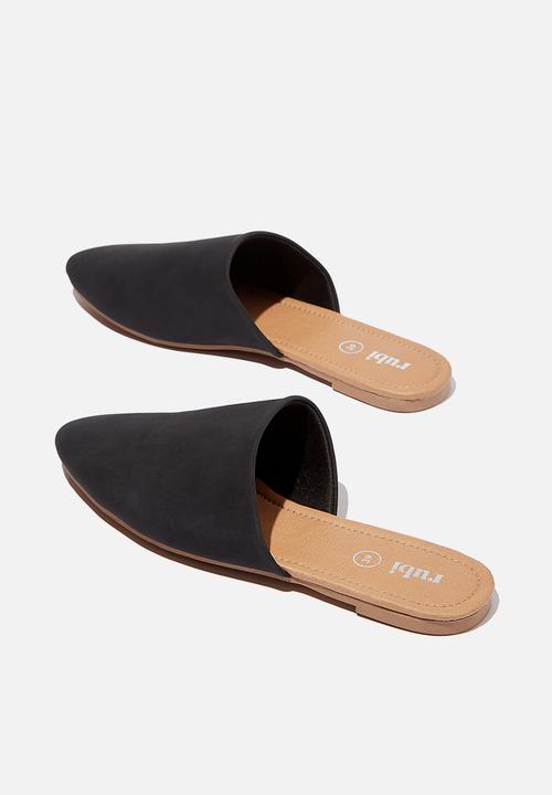 Cotton On - Essential avery almond toe mule - black