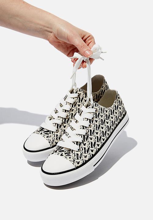 Cotton On - Mickey jodi low rise - white & black 