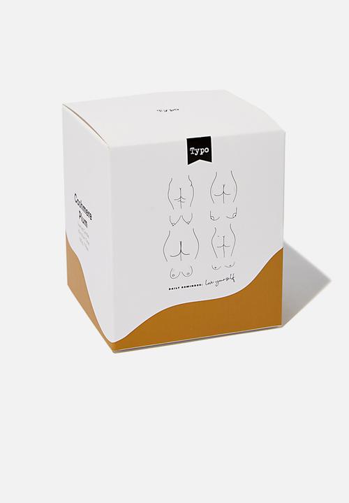 Typo - Solid quote candle - white