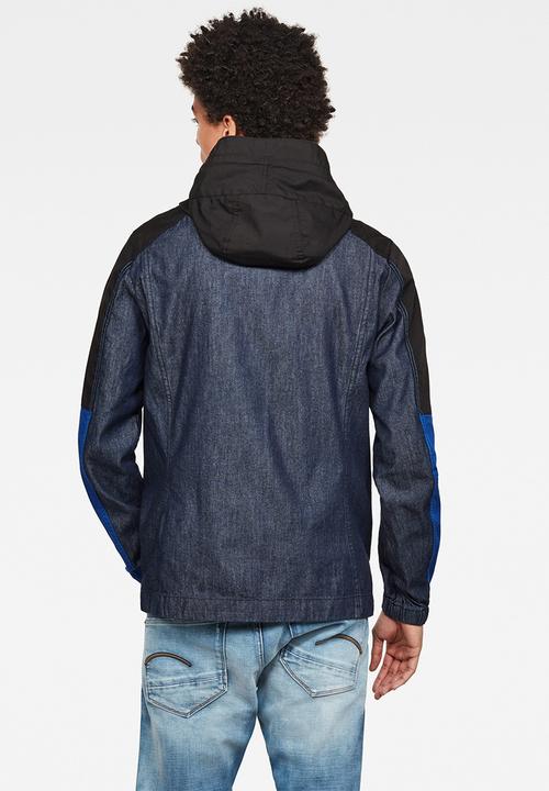 G-STAR - Denim hooded jacket - blue