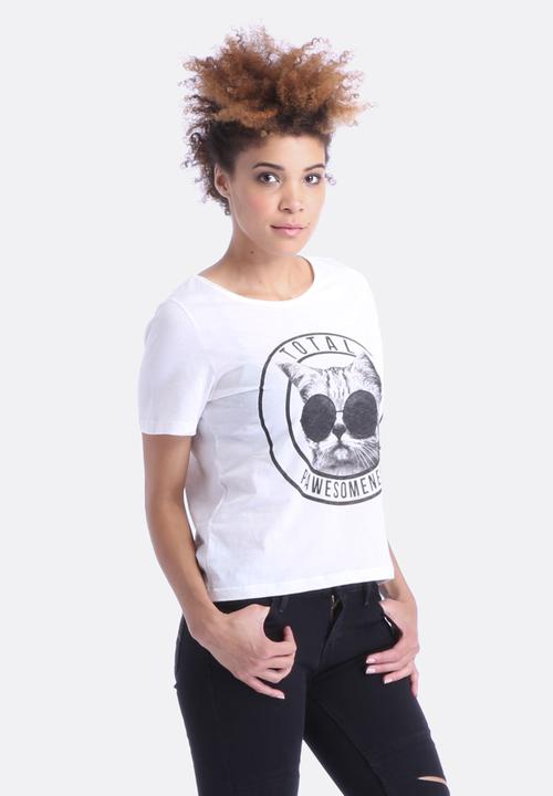 Vero Moda - Funny Cat S/S T-Shirt
