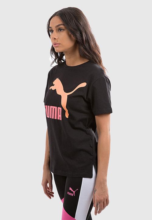 PUMA - Classics short sleeve logo tee - black