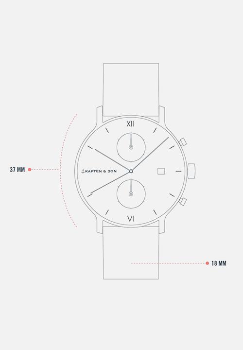 Kapten & Son - Chrono small - rose gold steel