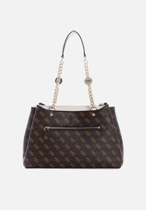 GUESS - Lorenna girlfriend satchel - brown & neutral