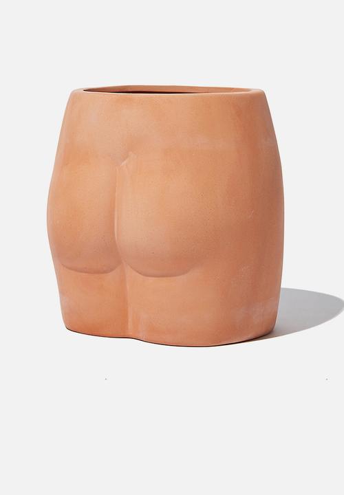 Typo - Small shaped planter - peach